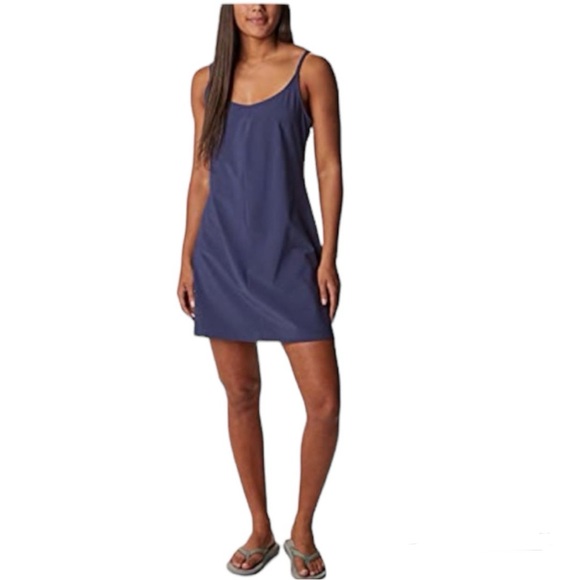 Columbia “Pleasant Creek” workout dress with built in shorts criss cross straps - Picture 1 of 10